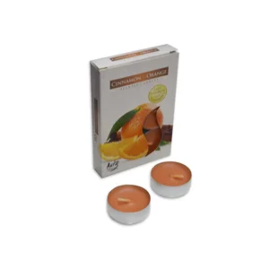 Vela Rechaud 6un - Cinnamon - Orange