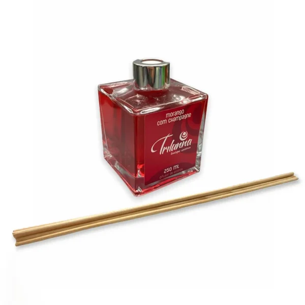 Difusor De Varetas 250ml Morango Com Champagne