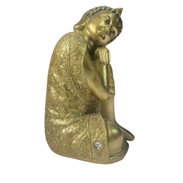 Buda Tibetano 30cm Dourado