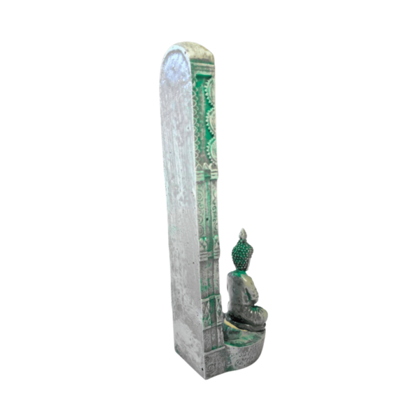 Incensário Torre 23cm Chakras Buda Cinza - Image 4