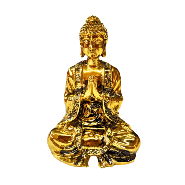 Buda Tibetano 13cm Dourado