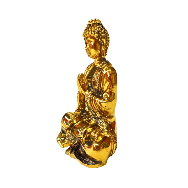 Buda Tibetano 13cm Dourado - Image 2