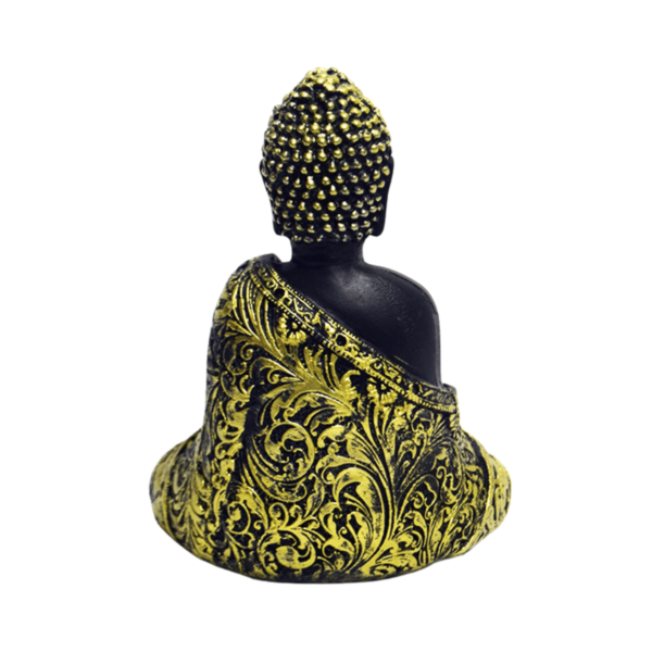 Buda Tibetano 12cm Preto/Dourado - Image 4