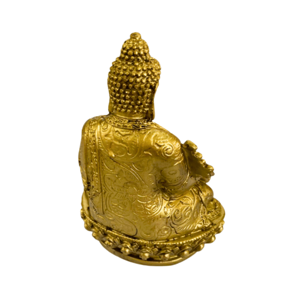 Buda Tibetano 11cm Dourado - Image 3