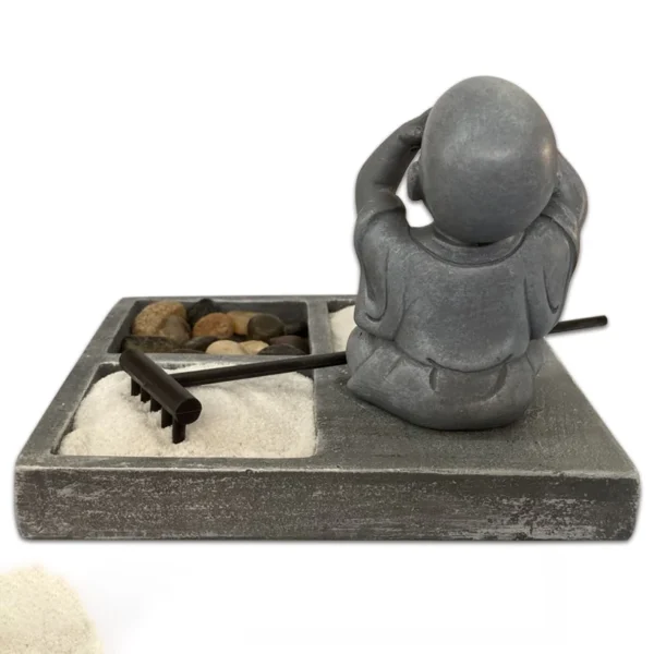 Jardim Zen 17cm - Monge C/Porta Vela - Image 4
