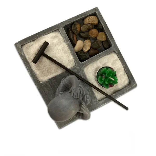 Jardim Zen 17cm - Monge C/Porta Vela - Image 3