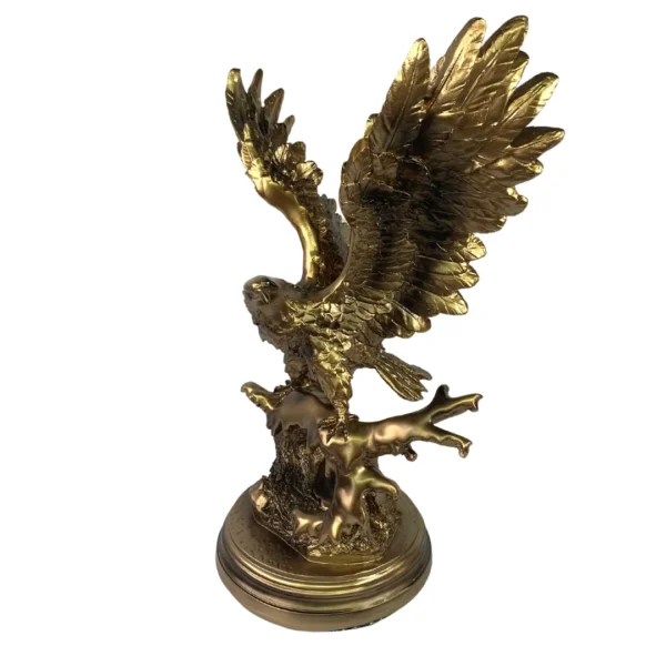 Estátua Decorativa Águia Dourada 52Cm - Image 4