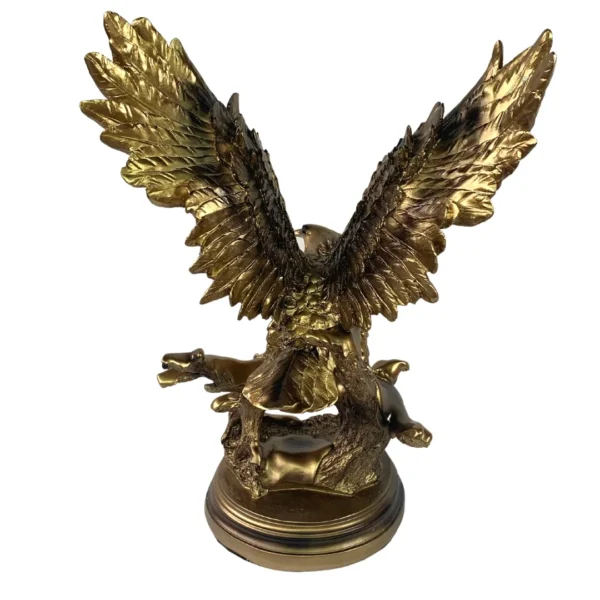 Estátua Decorativa Águia Dourada 52Cm - Image 2