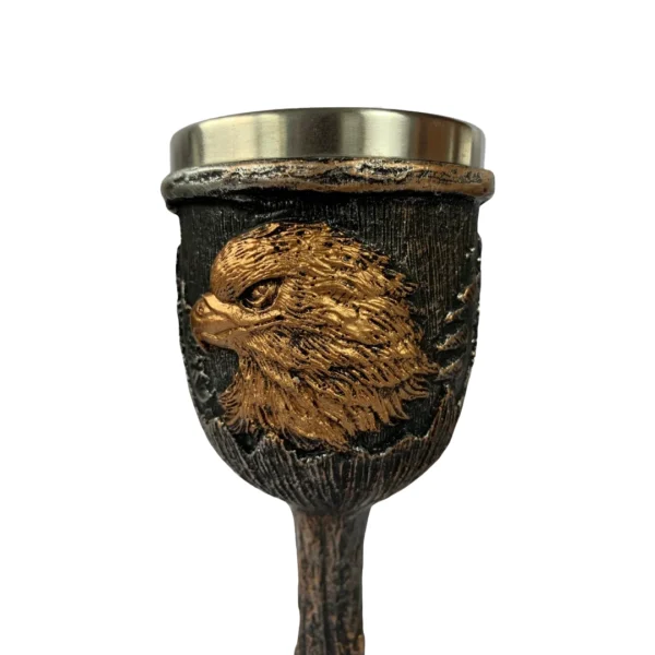 Cálice Decorativo Colecionável 18,5Cm Águia Dourada - Image 3