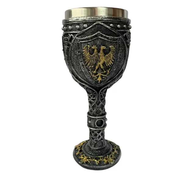 Cálice Decorativo Colecionável 19Cm Figuras Medievais
