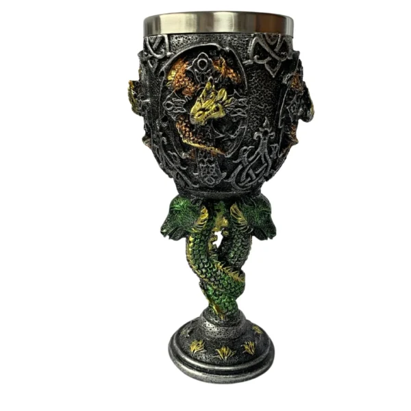 Cálice Decorativo Colecionável 18,5Cm Dragões