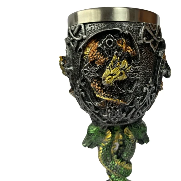 Cálice Decorativo Colecionável 18,5Cm Dragões - Image 2