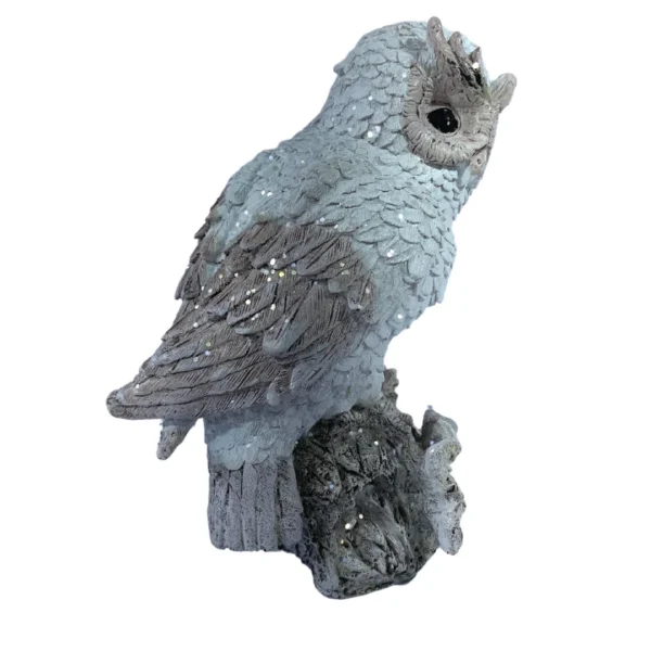Estátua Decorativa 14,5Cm Coruja Branca - Image 2