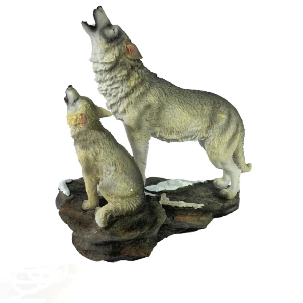 Estátua Decorativa 25Cm Lobos - Image 4