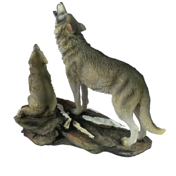 Estátua Decorativa 25Cm Lobos - Image 5