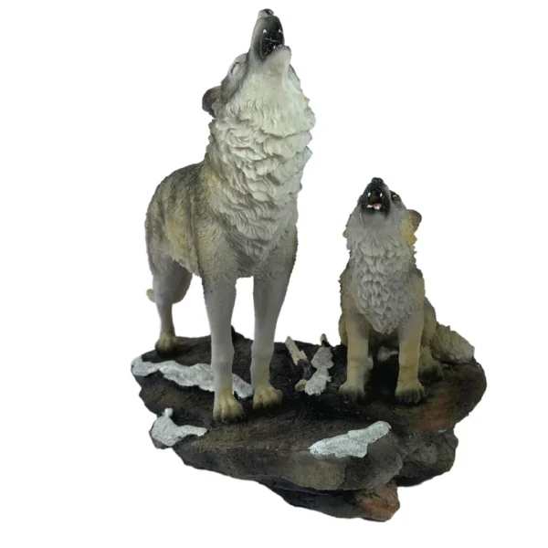 Estátua Decorativa 25Cm Lobos - Image 6