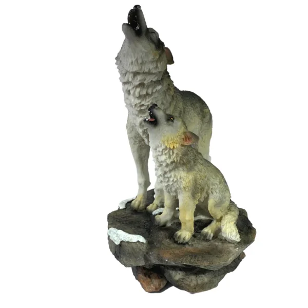 Estátua Decorativa 25Cm Lobos - Image 7