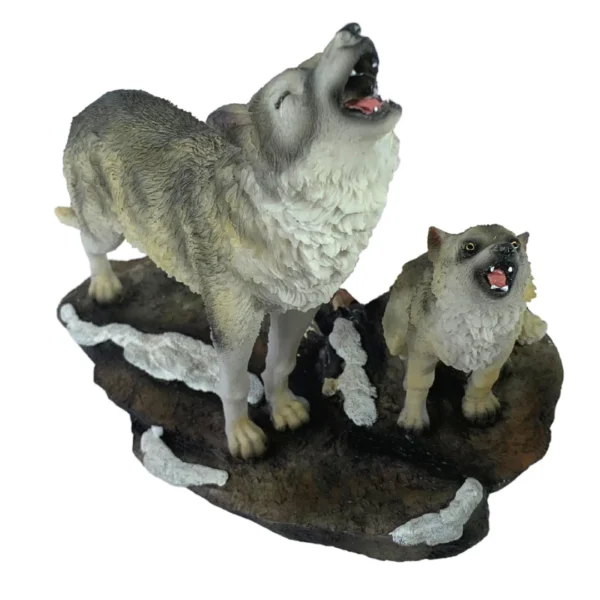 Estátua Decorativa 25Cm Lobos - Image 3