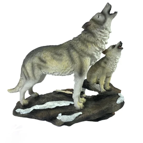 Estátua Decorativa 25Cm Lobos - Image 2