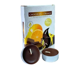 Vela Rechaud 6Un - Chocolate/Orange