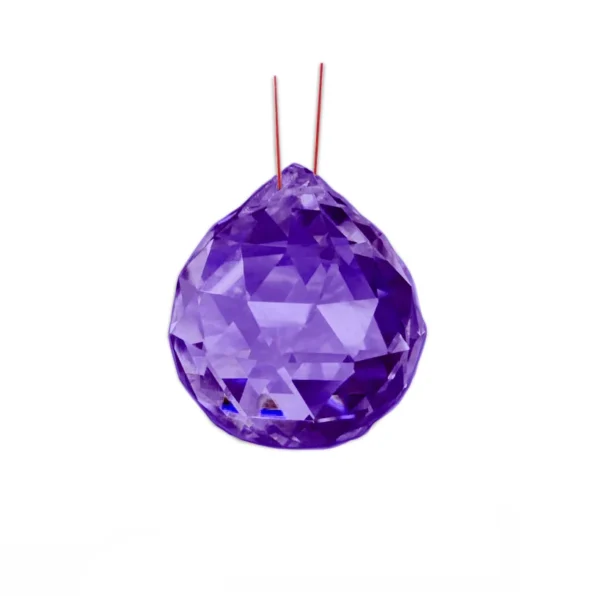 Bola Multifacetada Feng Shui 40mm Lilás