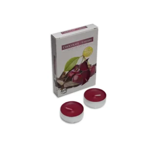 Vela Rechaud 6un - Chocolate - Cherry