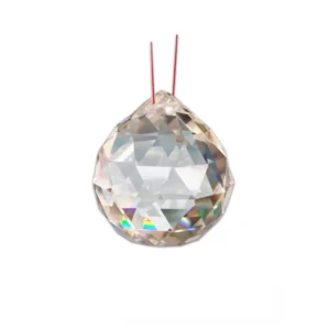 Bola Multifacetada Feng Shui 50mm Branca