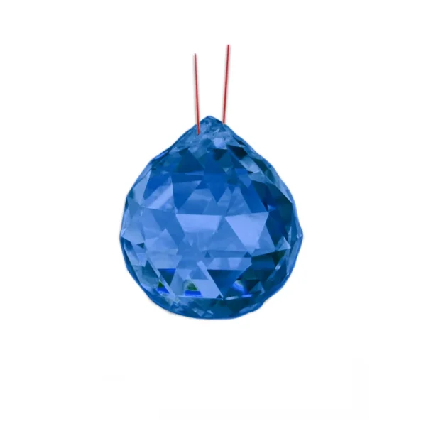 Bola Multifacetada Feng Shui 20mm Azul