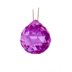 Bola Multifacetada Feng Shui 30mm Rosa