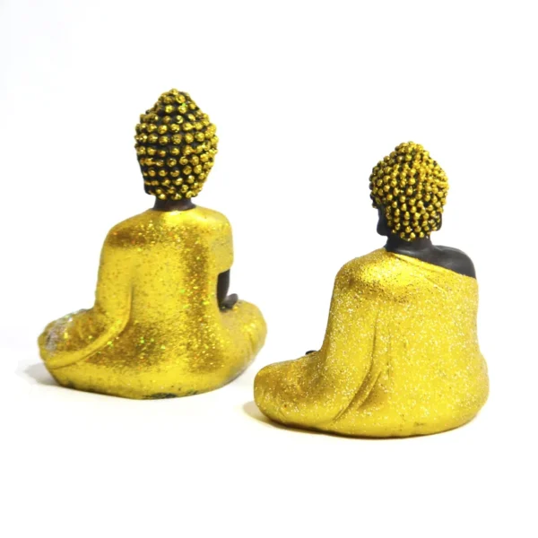 Budas Tibetanos 12cm Dourados - Conjunto 2pç - Image 5