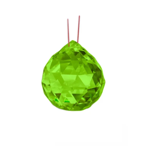 Bola Multifacetada Feng Shui 20mm Verde