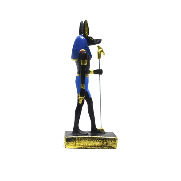 Estátua Decorativa Deus Anúbis 29Cm Azul - Image 2