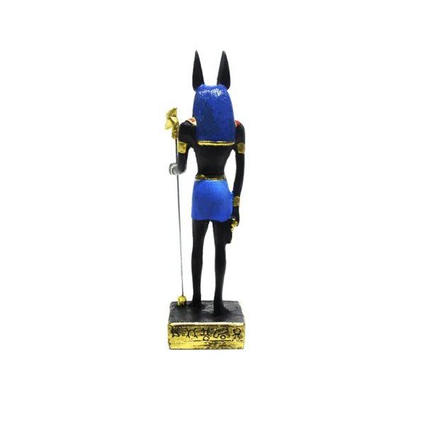 Estátua Decorativa Deus Anúbis 29Cm Azul - Image 4