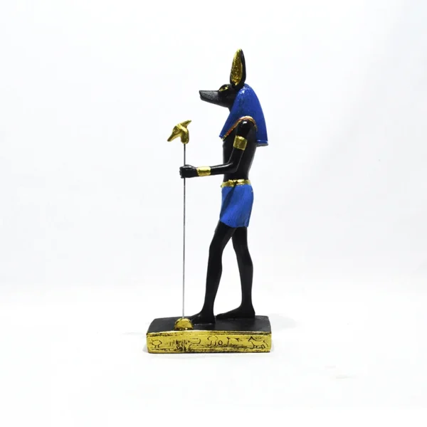 Estátua Decorativa Deus Anúbis 29Cm Azul - Image 3