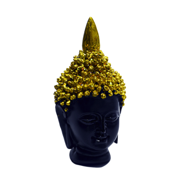 Buda Tibetano Cabeça Dourada 15cm